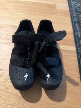 Specialized Black Road Cycling Shoes with White Logo